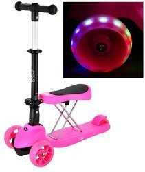 NILS Hulajnoga Dziecięca Jeździk 2w1 Kółka LED