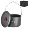 Garnek Turystyczny Kempingowy Na Wyjazd Biwak Z Pokrywką Duży 4 L + Uchwyt