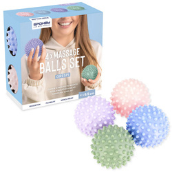 SPOKEY Zestaw 4x Piłeczki Jeżyki Do Masażu GRESPI