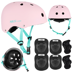 Kask Na Rolki Rower Hulajnogę Regulowany Dla Dzieci Orzeszek + Ochraniacze