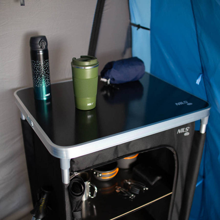 NILS Szafka Turystyczna Kempingowa Na Żywność Składana Przenośna Z Blatem