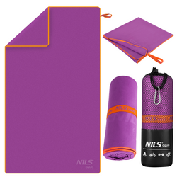 NILS Duży Ręcznik Szybkoschnący Z Mikrofibry Plażowy 180x100 cm + Zawieszka