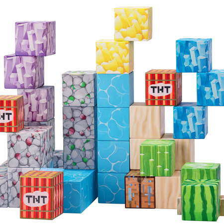 Klocki Magnetyczne Konstrukcyjne Zestaw 100 Elementów Edukacyjne Dla Dzieci