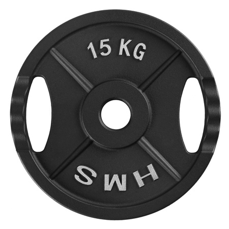 Talerze Olimpijskie Obciążenia Na Gryf Sztangę Do Ćwiczeń HMS Zestaw 2x15kg