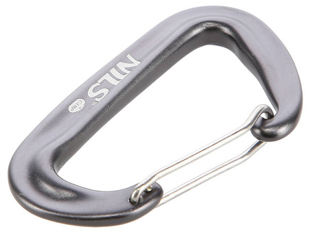 NILS Zestaw 2x Aluminiowy Karabińczyk Turystyczny Udźwig 1200 kg