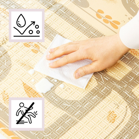 Duża Składana Dwustronna Mata Piankowa 180x120x1 cm MAMABRUM