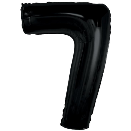 GODAN Balony Foliowe Czarne Metaliczne Dekoracja Na Urodziny 70 Lat 92 cm