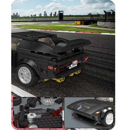 Mould King Klocki Konstrukcyjne Auto Samochód Wyścigowy 305 Elementów + Gablota