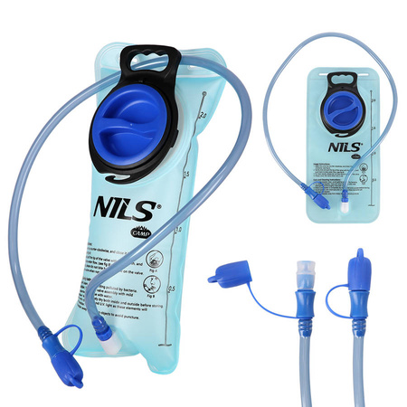 Bukłak Na Wodę Do Plecaka Hydracyjny Na Rower Do Biegania Niebieski 2 L