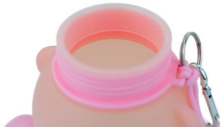 MERKAN Butelka Sportowa Bidon Silikonowy Na Wodę Miś 600 ml