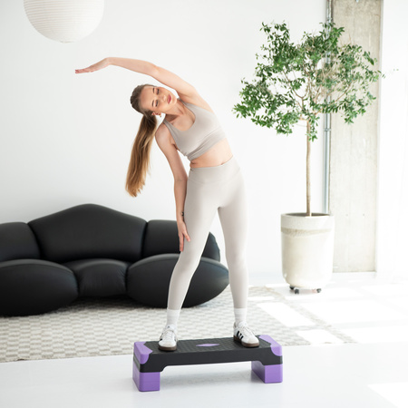 HMS Step Do Ćwiczeń Fitness Aerobiku Balansowania 3 Stopniowy 2w1