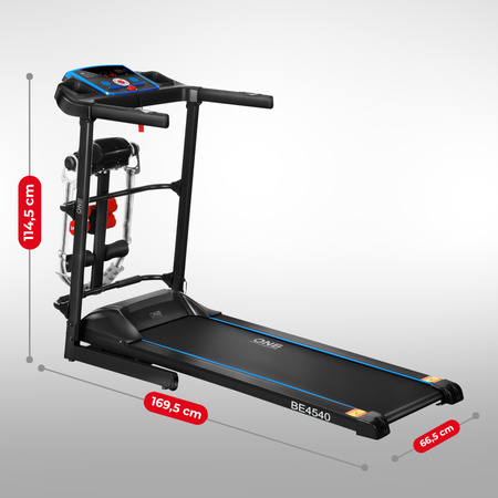Bieżnia Elektryczna Treningowa Domowa Z Masażerem ONE FITNESS