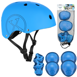 Kask Na Rolki Rower Hulajnogę Regulowany Dla Dzieci Orzeszek + Komplet Ochraniaczy