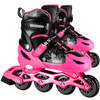 Rolki Regulowane Łyżworolki Rekreacyjne Dla Dziewczynki Kauczukowe Kółka