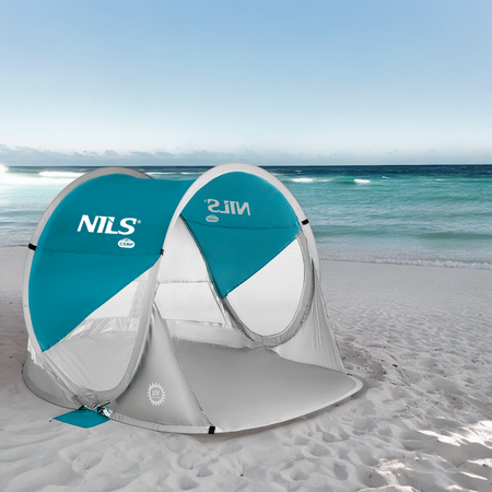 NILS Namiot Plażowy Samorozkładający Wodoodporny Turystyczny Filtr UV