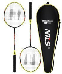 Zestaw Do Gry W Badmintona Rekreacyjnej Rakietki Paletki + Pokrowiec NILS