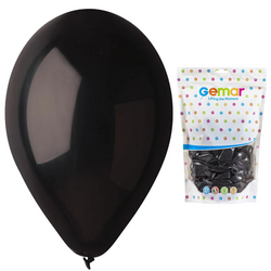 Balony Lateksowe Pastelowe Czarne Na Urodziny Ślub Wesele 13" - 50 szt.