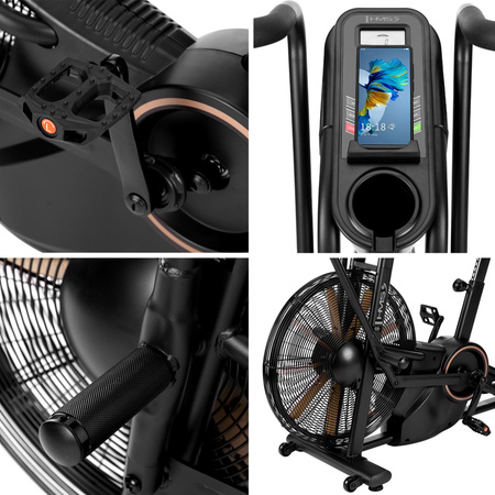 HMS Rowerek Rower Stacjonarny Powietrzny Treningowy Do Ćwiczeń Cardio