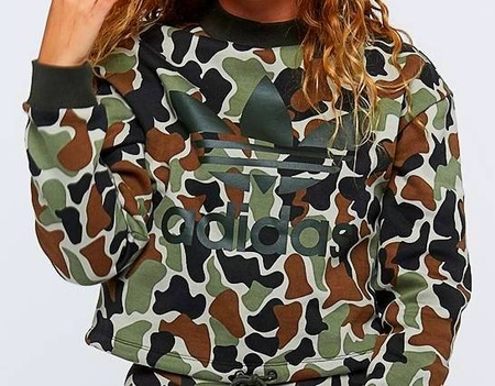 Bluza Damska Sportowa Treningowa Do Biegania Bawełniana Moro ADIDAS