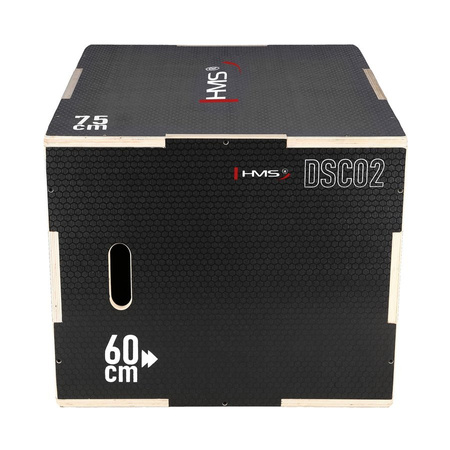 HMS Duża Drewniana Skrzynia Plyometryczna Do Ćwiczeń Fitness Crossfit