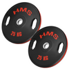Talerze Obciążenia Olimpijskie Na Gryf Sztangę Gumowany HMS Zestaw 2x25 kg