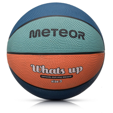 METEOR Piłka Do Koszykówki Kosza Rekreacyjna Koszowa Dla Dzieci Rozmiar 3 + Pompka