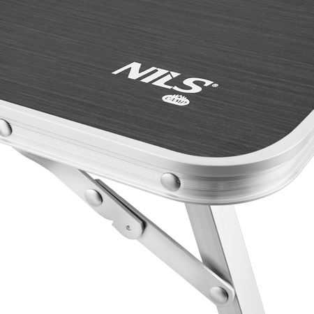 Stół Ogrodowy Plażowy Składany Turystyczny Niski Na Taras Szary NILS CAMP