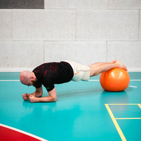 HMS Piłka Gimnastyczna Rehabilitacyjna ANTI-BURST Do Ćwiczeń Fitness 55 cm