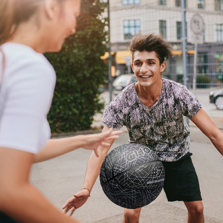 METEOR Piłka Koszowa Do Koszykówki Holograficzna Świecąca Rozmiar 7