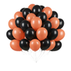 Balony Lateksowe Pastelowe Czarne Pomarańczowe Na Halloween 13" - 100 szt.