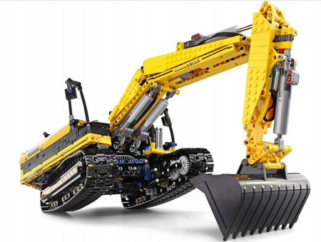 Klocki Konstrukcyjne Zdalnie Sterowana Koparka Gąsienicowa 2169 Elementów MOULD KING