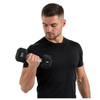 Hantla Ciężarek Gumowany Do Ćwiczeń Treningu Siłowego HEX PRO 1 kg HMS