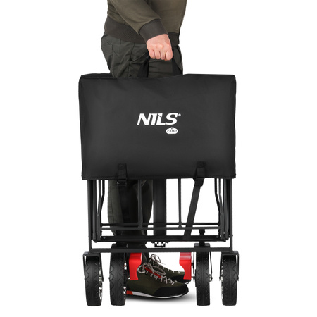 Wózek Turystyczny Plażowy Transportowy Kempingowy Składany Z Uchwytem NILS