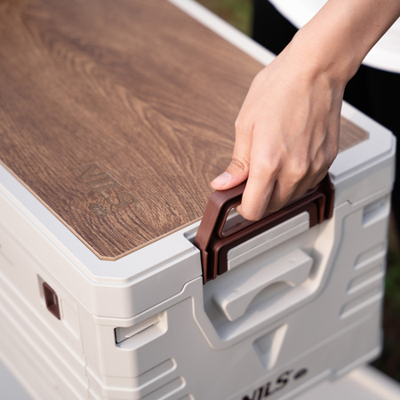 Skrzynia Pojemnik Pudełko Do Przechowywania Transportowa Kempingowa 2w1 32L