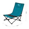 Krzesło Turystyczne Składane Kempingowe Plażowe Ogrodowe + Pokrowiec NILS