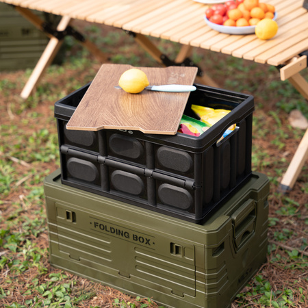 Skrzynia Pojemnik Pudełko Do Przechowywania Transportowa Kempingowa 2w1