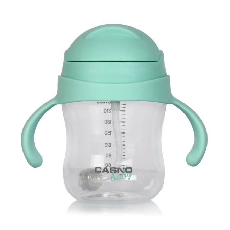 CASNO Butelka Tritanowa Kubek Niekapek Dla Niemowląt Dzieci Baby DIZZY 240 ml