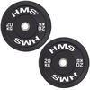 Talerz Olimpijski Na Gryf Sztangę Gumowany Bumper Do Ćwiczeń 2x 20 kg HMS