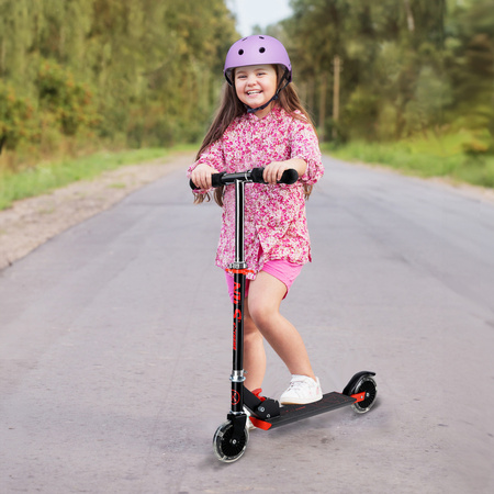 Hulajnoga Miejska Klasyczna Składana Regulowana Wysokość Koła LED 120 mm