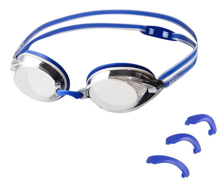 Zestaw Do Wody Okularki Pływackie Do Pływania Na Basen ANTI-FOG + Czepek + Zatyczki Na Uszy I Nos NILS