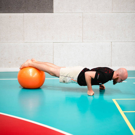 HMS Piłka Gimnastyczna Rehabilitacyjna ANTI-BURST Do Ćwiczeń Fitness 55 cm