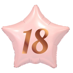 Balon Foliowy Dekoracyjny Ozdobny Imprezowy Gwiazda Na 18 Urodziny 19"
