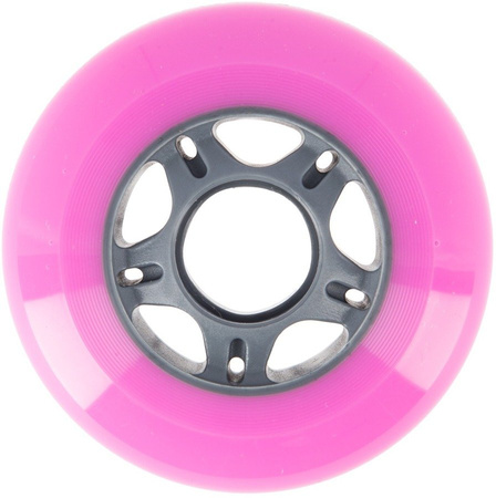 Kółka Do Łyżworolek Kauczukowe Zestaw 4 szt. Różowe 90 mm Nils Extreme