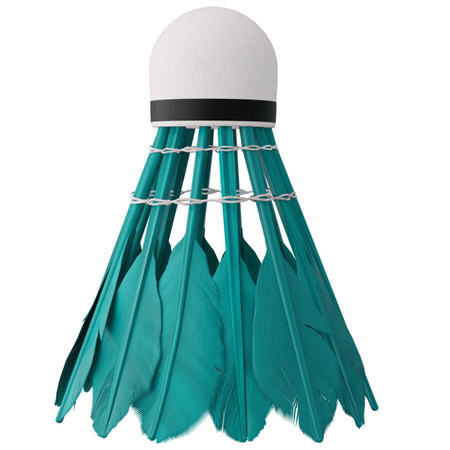 Lotki Do Gry W Badmintona Treningowe Piórkowe Kolorowe NILS Komplet 6 szt.