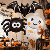 Balony Foliowy Na Halloween Imprezę Zestaw 3 szt. Nietoperz Pająk Duszek
