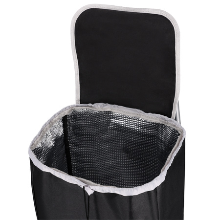 Wózek Na Zakupy Torba Zakupowa 40 L Składany Na Kółkach Izolacja Termiczna