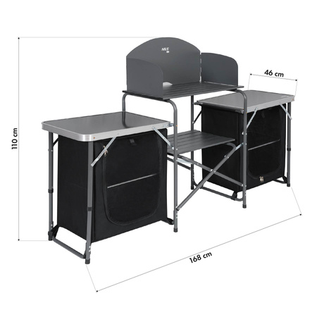 Szafka Turystyczna Kempingowa Ogrodowa Składana Przenośna Wolnostojąca NILS