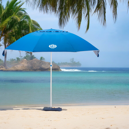 Parasol Plażowy Ogrodowy Duży Składany Parawan Filtr UV Z Pokrowcem NILS