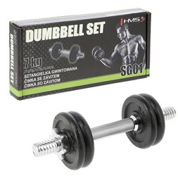 HMS Sztangielka Hantla Treningowa Regulowana 7 kg