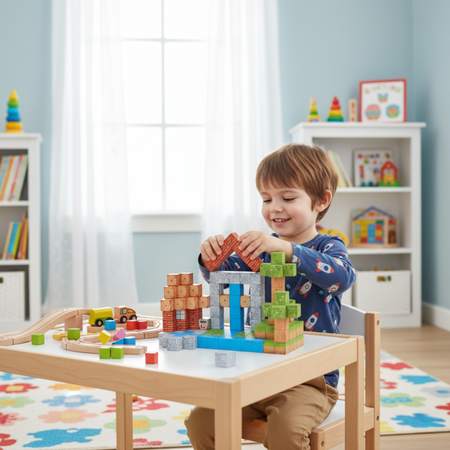 Klocki Magnetyczne Konstrukcyjne Zestaw 119 Elementów Edukacyjne Dla Dzieci